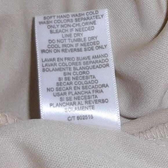 NWT Danny & Nicole Lace Round Neck Long Sleeve Pleated Dress 8 - Picture 5 of 7